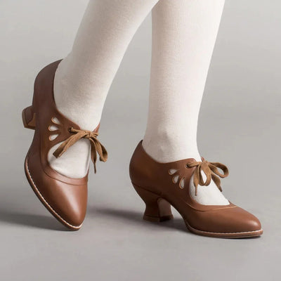 Georgina | Elegante Retro-Schuhe mit niedrigem Absatz