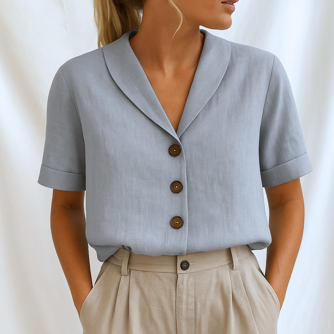 Marie™ | Elegante schlichte Bluse