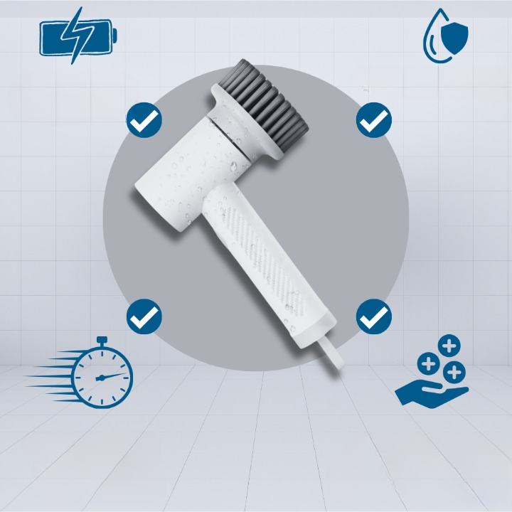 CleanForce – Elektrische Schrubzbürste Professionelle Küchen- und Herdreiniger