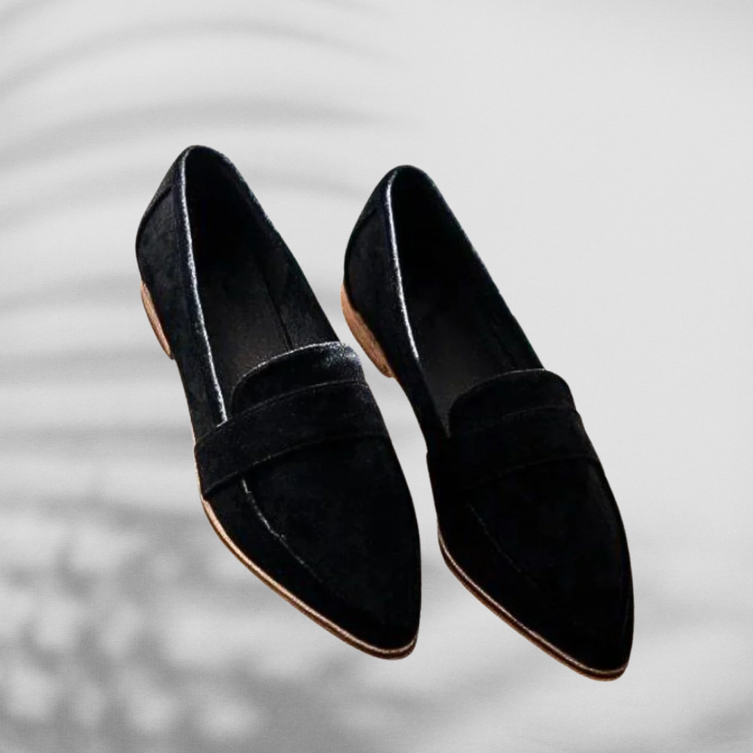 Leslie | Wildleder-Loafer mit spitzer Form