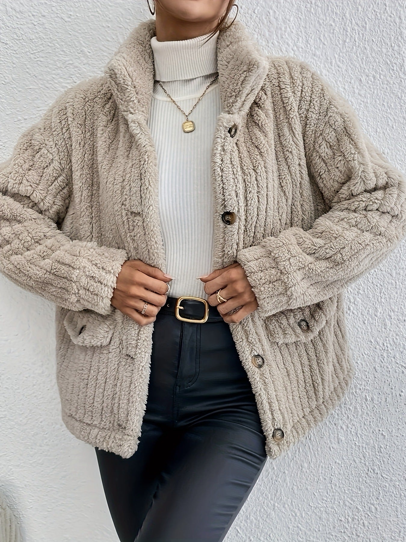 Kuscheliger weicher Strick-Cardigan mit entspannter Passform für Damen