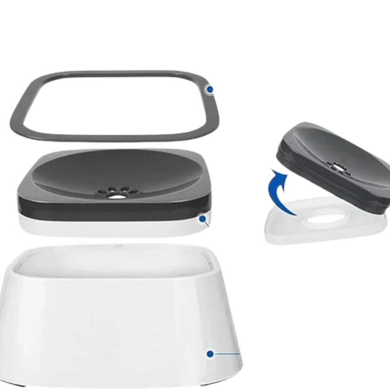 PawSip – Tropfwasserfeste flüssige Wasserschale für Hunde und Katzen