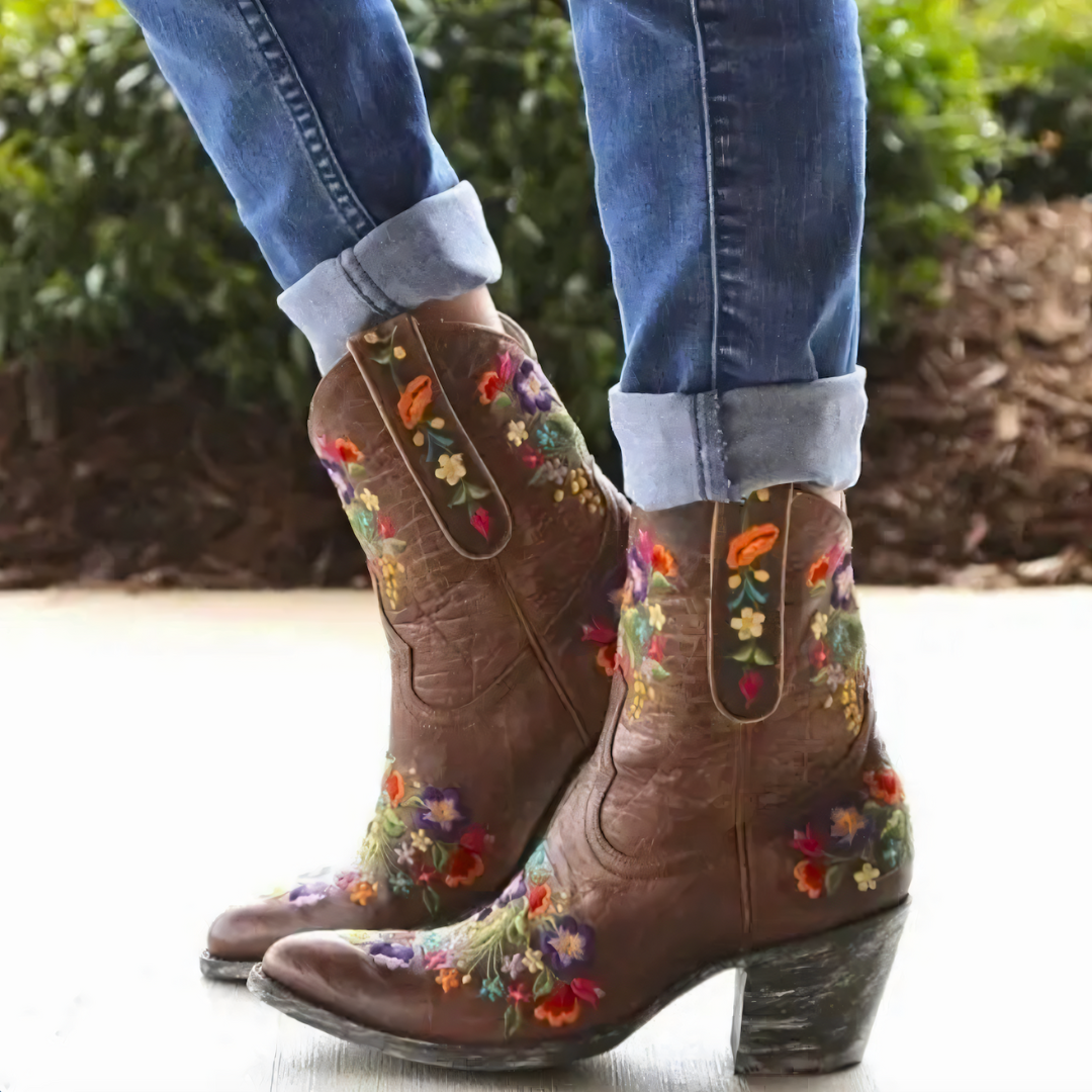 Jie | Wetterfeste Cowgirl Vintage Stiefel