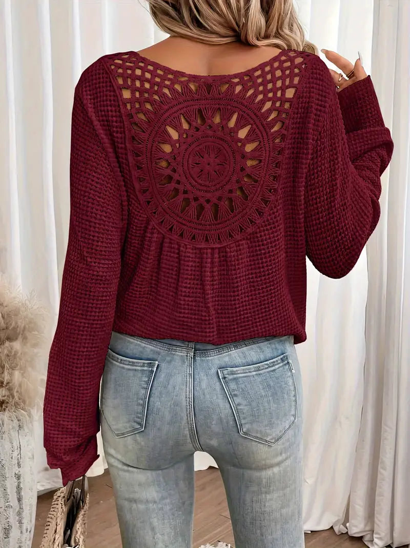 Wilma™ | Elegante Bluse im Ibiza-Stil mit V-Ausschnitt