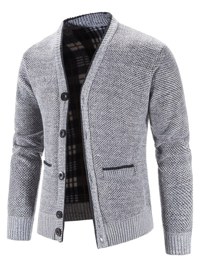 Marcel | Lässige Strickjacke für Herren mit V-Ausschnitt