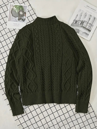 Rabada – Strickpullover Mit Halbem Reißverschluss Und Stehkragen