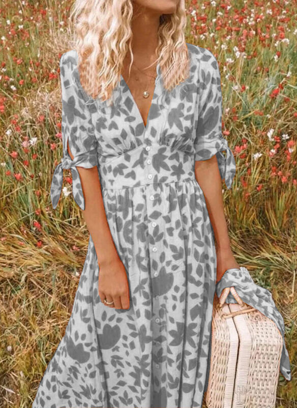 Makenna | Kleid mit Rüschensaum