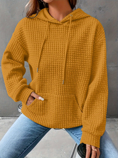 Léana™ | Texturiertes Kapuzen-Sweatshirt mit langen Ärmeln