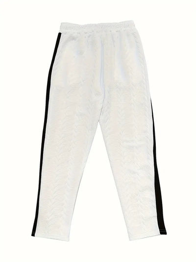 Jonass – Gestrickte Hose Mit Weitem Bein Und Seitlichen Knöpfen