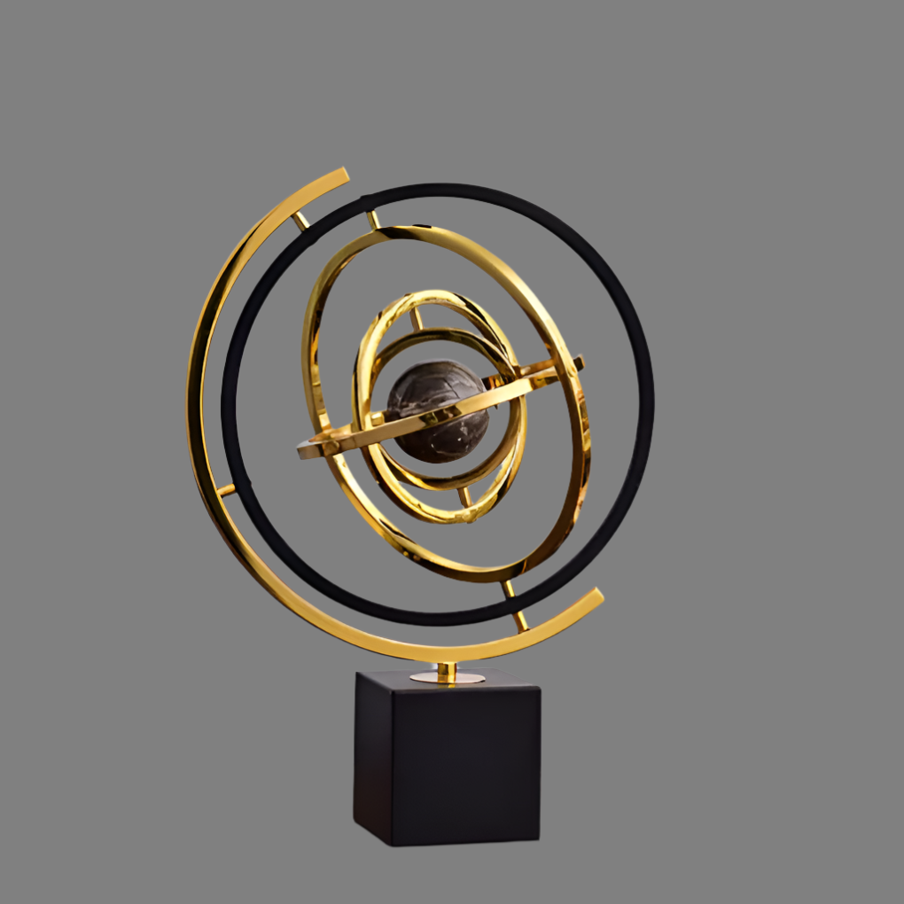 Aurevia – Handgefertigte Skulptur mit Marmorbasis für elegante Wohnraumgestaltung