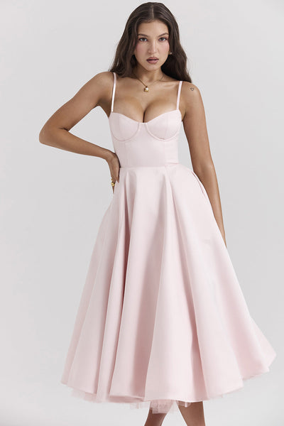 Isabelle - Fließendes französisches Netzkleid