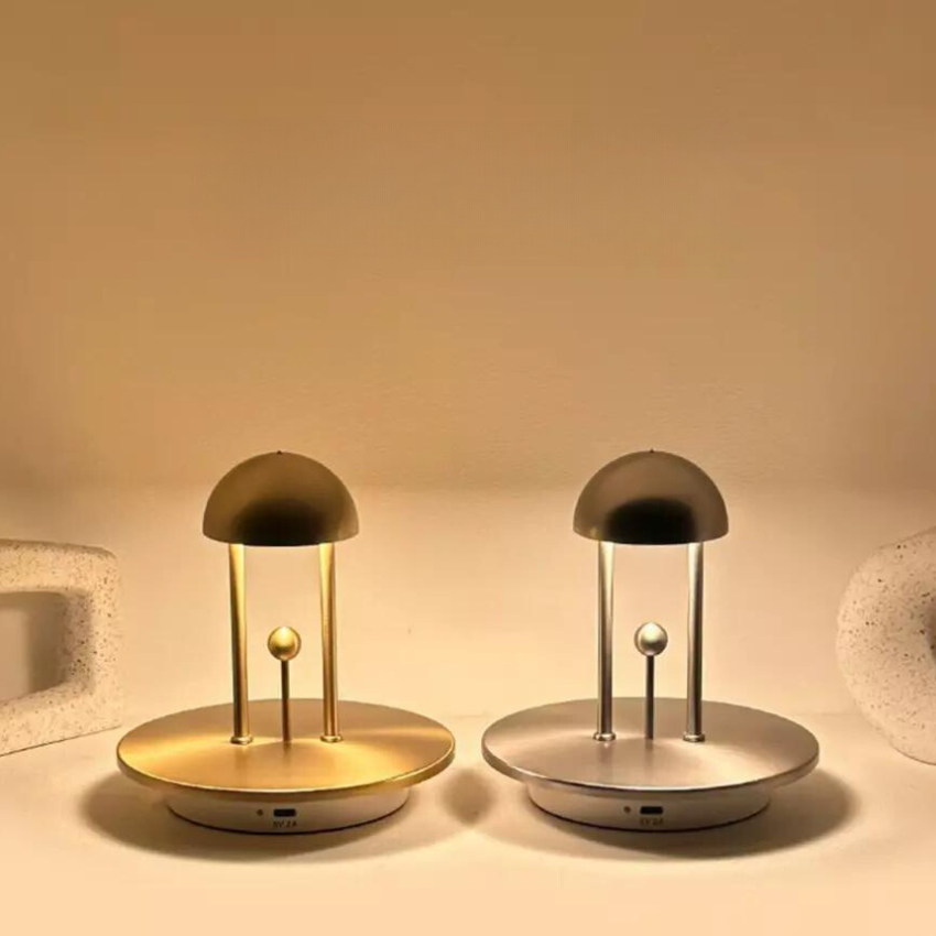 LumaDome Minimalistische Tischlampe – Elegantes Kuppeldesign