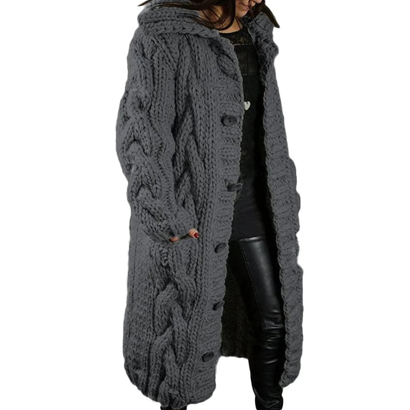 Vestine - Dick gestrickte Strickjacke