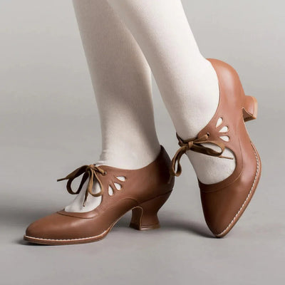 Georgina | Elegante Retro-Schuhe mit niedrigem Absatz
