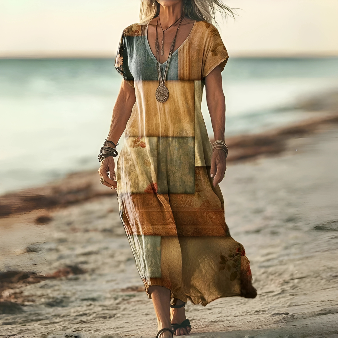 Laura™ | Vintage-Kleid mit Farbverlauf