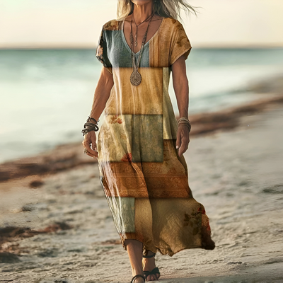 Laura™ | Vintage-Kleid mit Farbverlauf