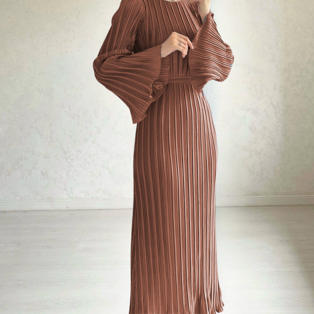 BABETTE - LANGES PLISSEE-KLEID