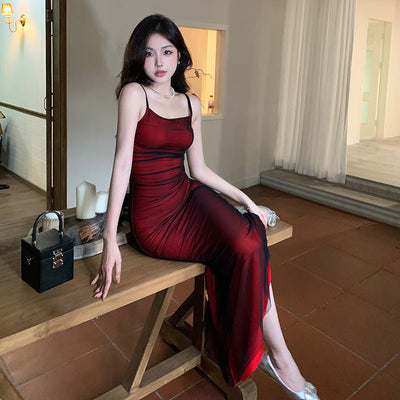 Ruby - Verführerisches rotes Midi Partykleid