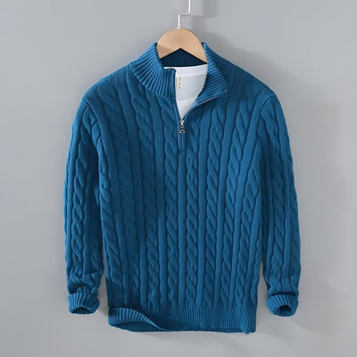 Felix - Baumwollpullover mit Reißverschluss