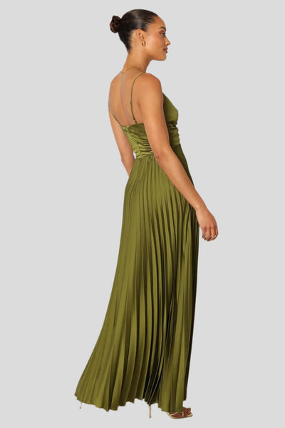 Elise – Plissierter Midikleid für elegante Anlässe