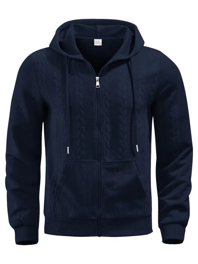 Philipp – Lässiger Kapuzenpullover Mit Reißverschluss Und Langen Ärmeln