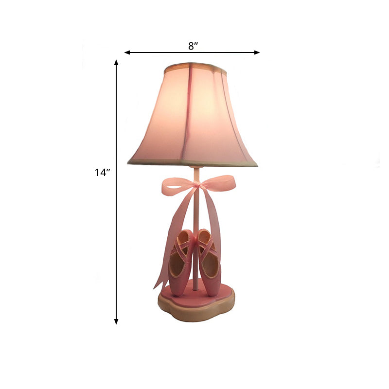 BalletBloom – Pink Kinderbordlampe mit Bandcharme
