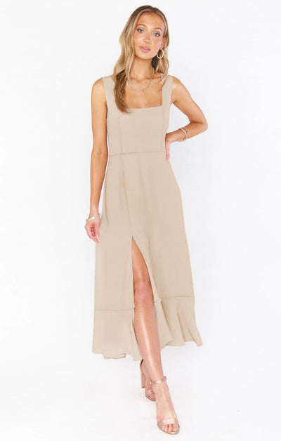 Dayana | Trägerloses Kleid mit Schnürung und eleganter Öffnung