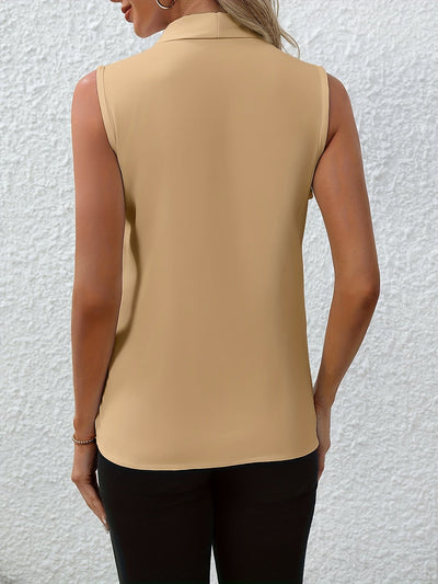 Annabel™ | Ärmellose Bluse mit V-Ausschnitt