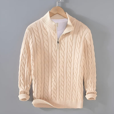 Felix - Baumwollpullover mit Reißverschluss