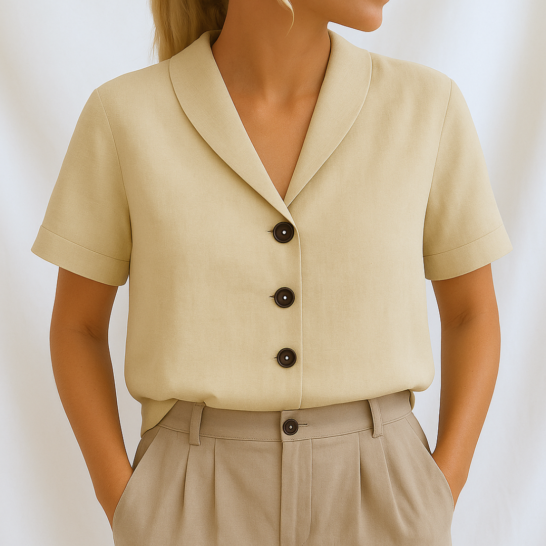 Marie™ | Elegante schlichte Bluse