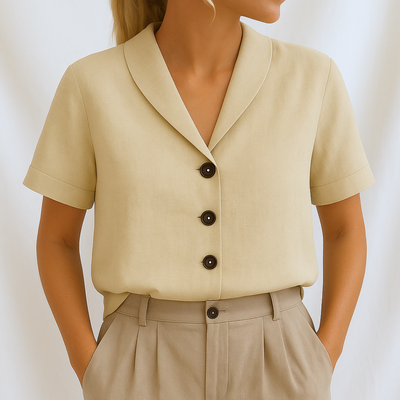 Marie™ | Elegante schlichte Bluse