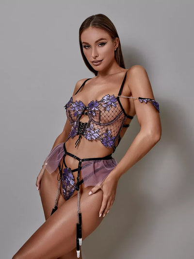 Feline | 3-teiliges Dessous-Set
