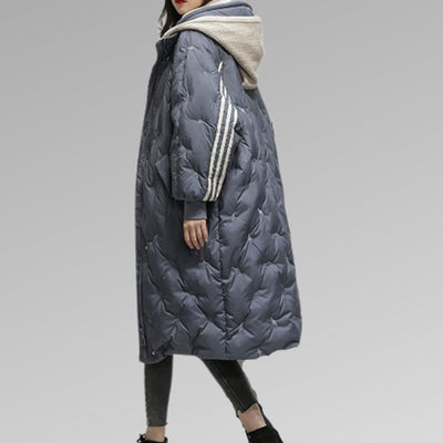 Lange warme Jacke für Frauen