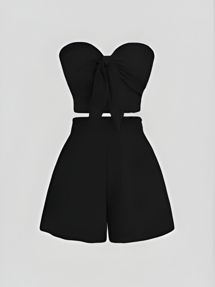 Sophie | Romantisches Date am Meer Top + Shorts Slim Fit