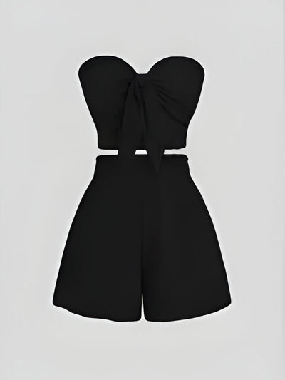 Sophie | Romantisches Date am Meer Top + Shorts Slim Fit