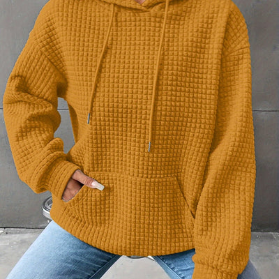 Léana™ | Texturiertes Kapuzen-Sweatshirt mit langen Ärmeln
