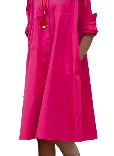 ÉlanChic elegante Hemdkleid für Frauen mit raffiniertem Stil