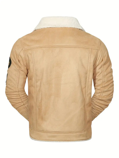 Frederik – Lässige Polyesterjacke Mit Kunstfellfutter