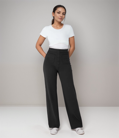 MAYLORA - Elastische Hose mit hoher Taille