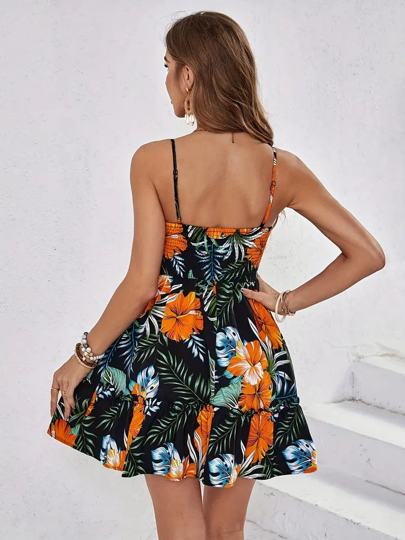 Arabella | Kleid mit Blumenmuster in A-Linie für Frauen