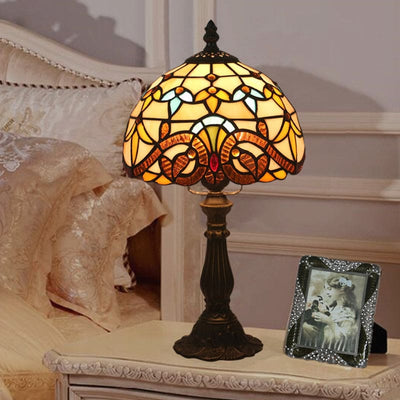 VintageGlow Tiffany-inspirierte Tischlampe