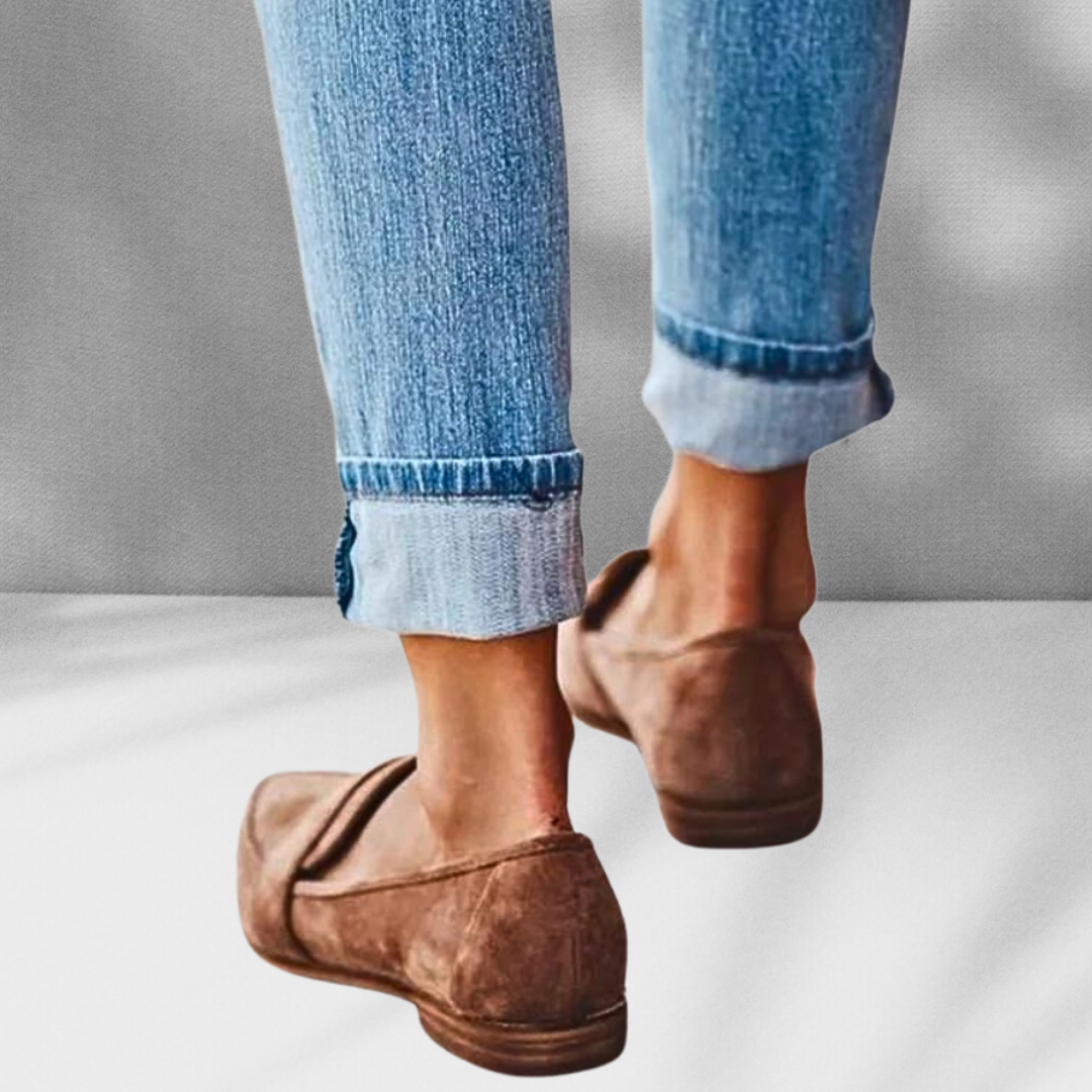 Leslie | Wildleder-Loafer mit spitzer Form