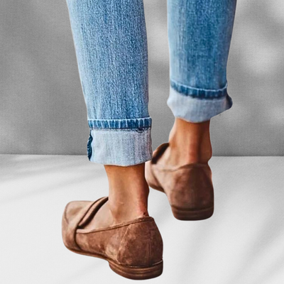 Leslie | Wildleder-Loafer mit spitzer Form