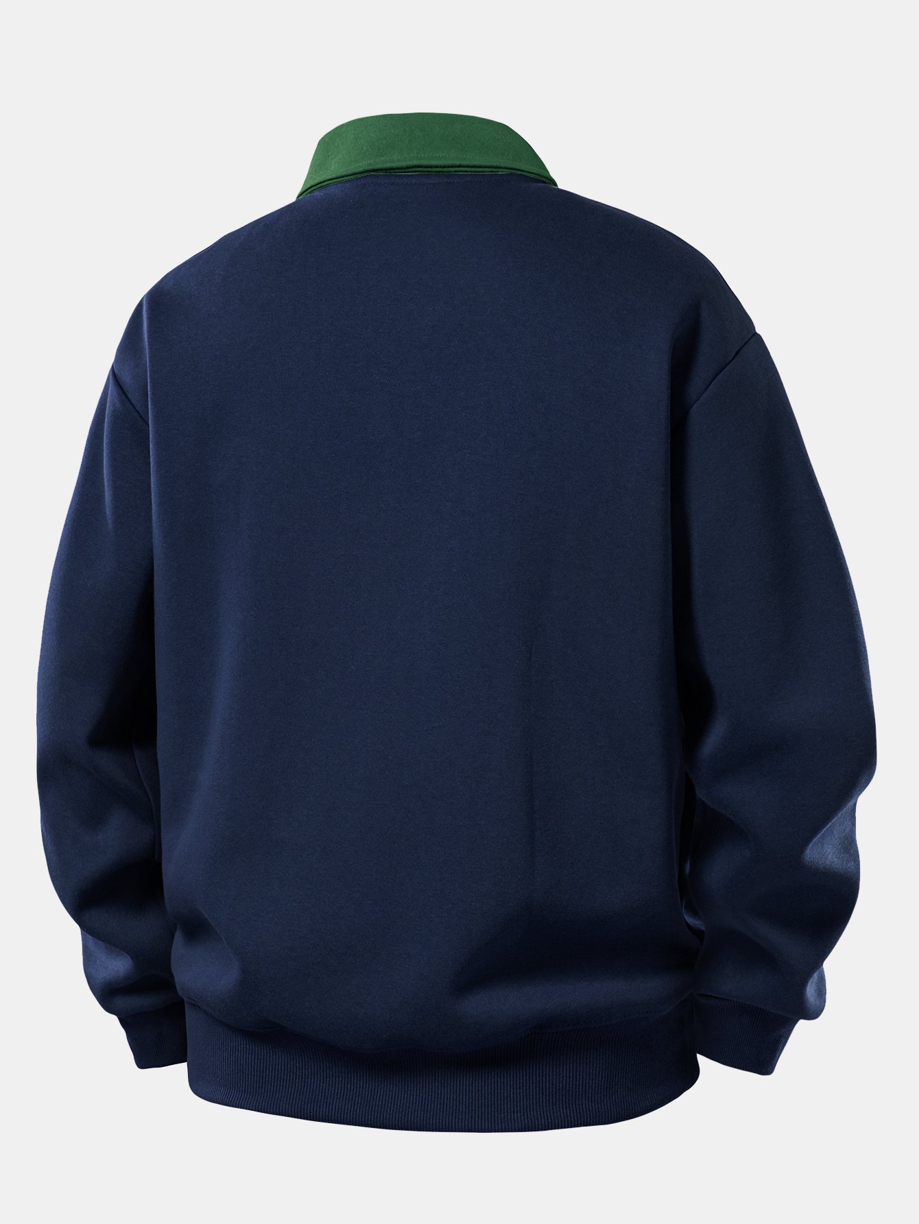 Gideon – Milano Drucken Kontrast Polo-Sweatshirt