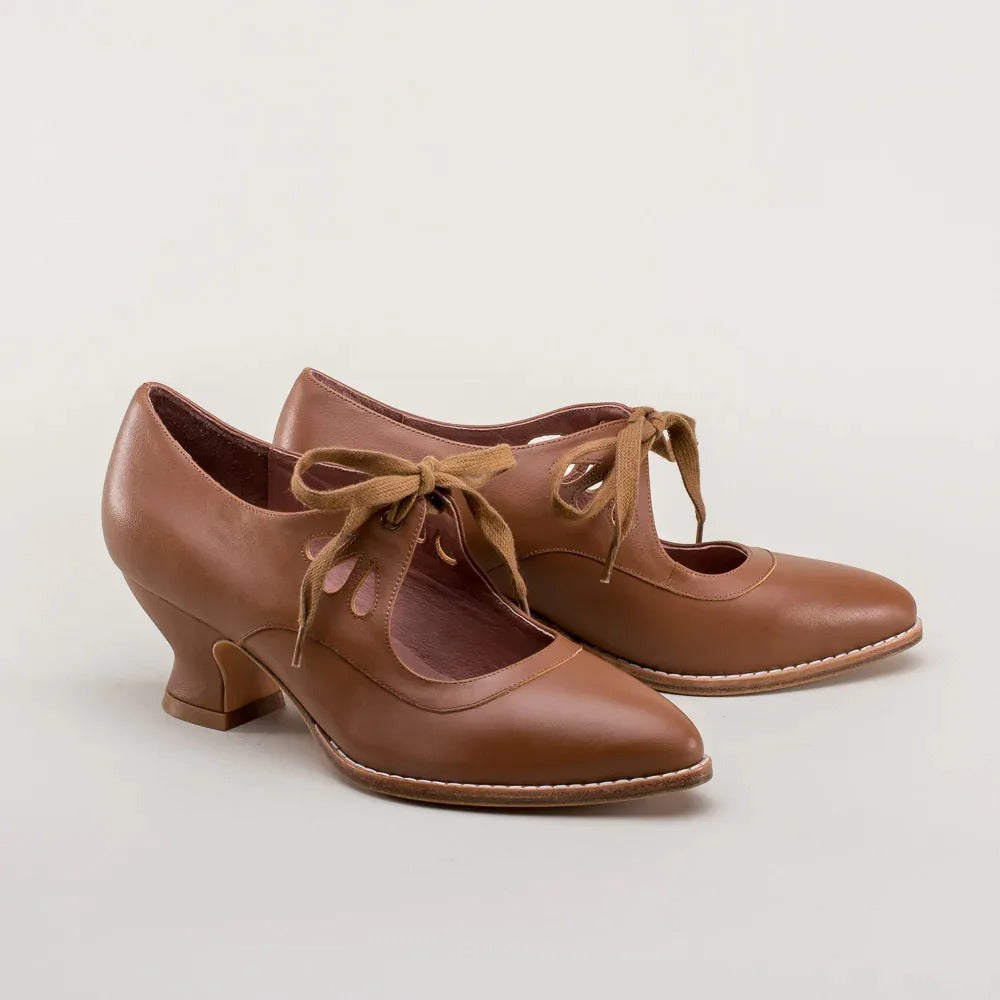Georgina | Elegante Retro-Schuhe mit niedrigem Absatz