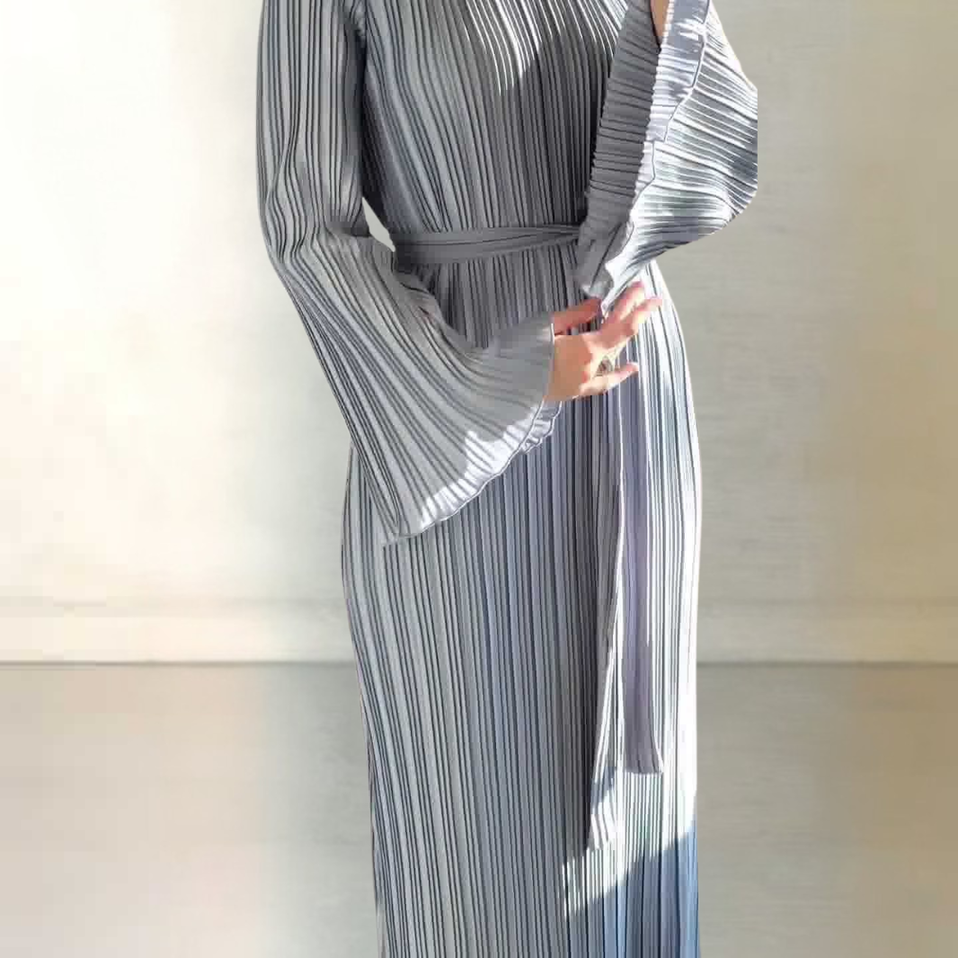 BABETTE - LANGES PLISSEE-KLEID