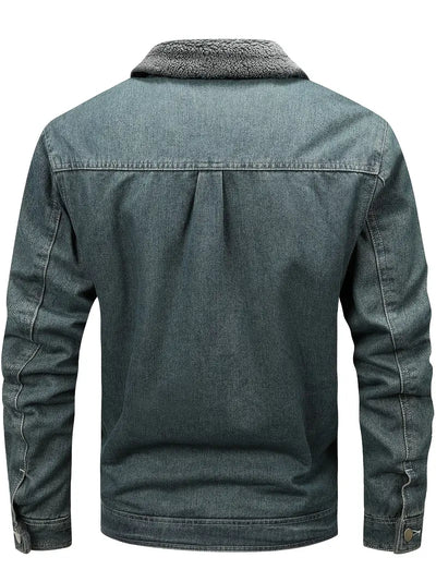 Geoffroy – Vintage Jeans Jacke Mit Fleece Futter