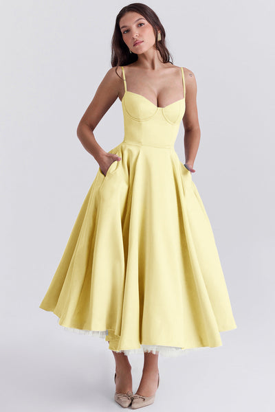 Isabelle - Fließendes französisches Netzkleid