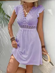 Florence | Women'S Summer V-Neck A-Line Dress