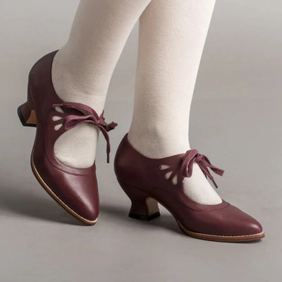 Georgina | Elegante Retro-Schuhe mit niedrigem Absatz